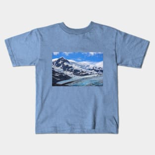 USA. Alaska. Glacier on the Mountain. Kids T-Shirt